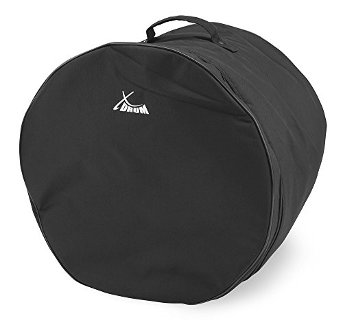 XDrum Classic Drumbag, Schlagzeugtasche für Floor Tom Größe 16"x16" (Durchmesser: 16", Tiefe: 16", wasserabweisend, Innenpolsterung, stabiler Tragegriff) Schwarz