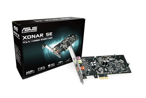 Asus Xonar SE interne Soundkarte (PCI-Express, Kopfhörerverstärker bis zu 300 ohm, 116 dB)