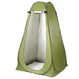 Pop Up Privatsphäre Toilette Camping Toilettenzelt Mobile Outdoor Privatsphäre WC Zelt Lagerzelt Tragbar campingdusche Temporäre Umkleiden und Angelzelte im Freien-120 x 120 x 190 cm-Flecktarn