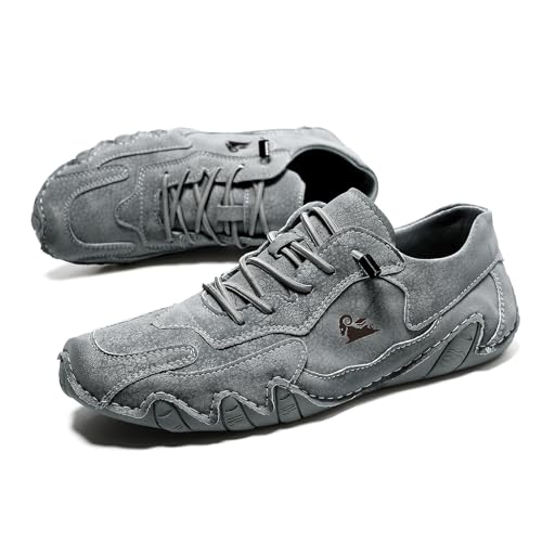 Alpaca Barfuss Schuhe, Orthopädische Sneaker für Damen und Herren, Ergonomischer Orthopädische Barfußschuhe Unisex Outdoor Wasserdicht Atmungsaktiv Freizeit Sneaker-Dunkelgrau||48