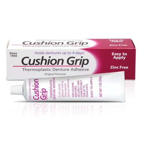 Cushion Grip - a Soft Pliable Thermoplastic for Refitting and Tightening Dentures 1 Oz (28 Grams)