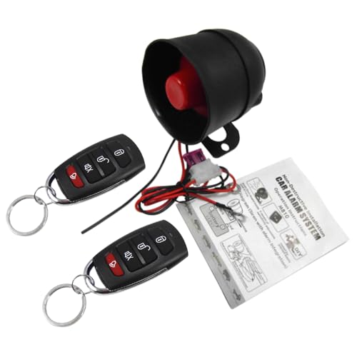 KACEPAR Universal-Autoalarmanlage, Anti-Diebstahl-Schutzsystem mit Fernbedienungen, geeignet für DC12V Autos
