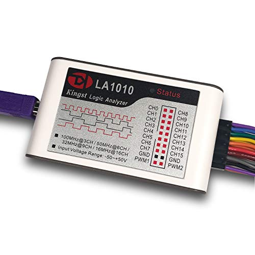 InnoMaker LA1010 USB Logic Analyzer 16 Input Channels 100MHz with The PC Software Handheld Instrument,Support Windows (32bit/64bit),Mac OS,Linux