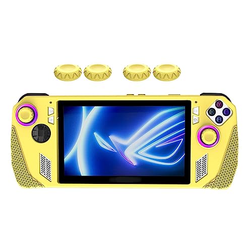 Silikonhülle für Ro -Ally Handheld - Rutschfeste, weiche Silikon-Schutzhülle mit 4 Daumengriffen - Spielkonsole Skin Cover - Anti-Scratch Cover Protector ROG -Ally Zubehör