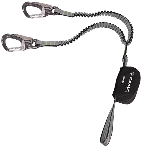 C.A.M.P. Unisex-Adult Kinetic Rewind-Klettersteigset, Grau/Schwarz, Einheitsgröße