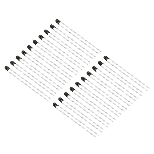 PATIKIL NTC Thermistoren Widerstände 20Stk 10K Ohm MF52-103 1% Genauigkeit Hochempfindlicher Strombegrenzer Temperatursensor für Messung Temperatur Schwarz