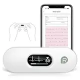 CheckMe DuoEK-S Mobiles EKG Gerät, Wireless Bluetooth EKG Messgerät mit Analysebericht, 0,96 Zoll OLED-Bildschirm, 30s - 5 mins, Herzfrequenzmonitor, APP für iOS/Android