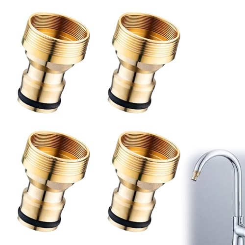 4 Pcs Gardena Wasserhahn Adapter,Universal-Wasserhahnanschluss Für Mischbatterie,AdapterWasserhahn Gartenschlauch,GardenaAnschluss Wasserhahn,WasserhahnAdapter Gartenschlauch,Gardena Hahnverbinder