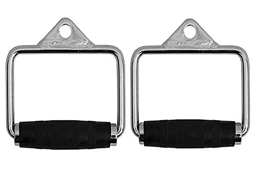 2 x Kabel Hebelbefestigung Maschine Workout D-Griff Steigbügel 1 Paar Gummi Griff
