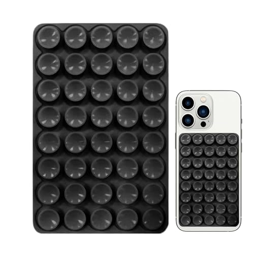 Telefon Sauggriff - Sicherer Smartphone -Halterständer, wiederverwendbare Saugnapfbecher -Halterung | Tragbares Silicon Grip Accessoire, Schreibtischstand für Videoanrufe, Reisen, Auto -Dashboard und