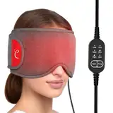 Comfytemp Augenwärmer Heizkissen für Augen mit USB, Heizebrille Augenmaske mit 3 Wärmestufen 3 Abschaltautomatik,Heizungsmaske Wärmebrille für trockenen Augen, Gerstenkorn, Blepharitis, Migräne