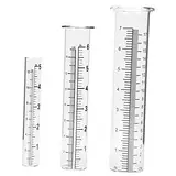 Toddmomy 3 Stück Regenmesser Reagenzglas Zylindermaß Regenmesser Außenmesser Regenmesser Für Den Garten Transparenter Regenwassermesser Aber Riesiger Regenmesser Regenmesser Im Freien