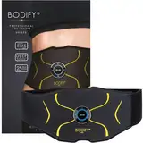 Bodify® EMS Bauchtrainer Max - Gezielte Stimulation der Bauch Muskulatur! - Muskelaufbau - Bauchtrainer - Stimulationsgerät Bauch Muskeln - Bauchmuskeltrainer für Männer und Frauen Das ORIGINAL