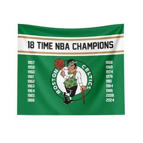 Northwest NBA Boston Celtics NBA Champions 2024 Wandbehang, Wandteppich, 86,4 x 101,6 cm, Banner