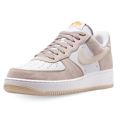 NIKE Herren AIR Force 1 '07 Sneaker, College Grey Lt Orewood BRN White, 43 EU