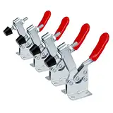 Scooter Corner Kniehebelspanner Schnellspanner,4Pcs Toggle Clamp GH-201-B, 90KG Fassungsvermögen,Geeignet für handgefertigte Produkte, Schleifwerkzeugbau