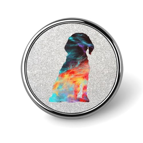 Freecustom Emaille-Anstecknadeln, Großpackung mit deutschen Schäferhund, Sternenhimmel, für Rucksäcke, Hund, Mutter, Geschenk, Hutnadeln, Welpengeschenk, Hundebesitzer, Geschenk, modernes Tiermotiv,