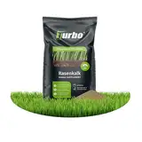 Rasenkalk und Gartenkalk, Turbogrün, 18kg für 180m², gesunder Rasen gegen Moos und Pilze, verstärkt Düngung, Staubarm, Rasendünger Frühjahr, Ideal für den Streuwagen