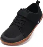 WHITIN Barfussschuhe Schuhe Kinder Barfußschuhe Barfuss Barfuß Sneaker Jungen Mädchen Breite Weit Barefoot Shoes Laufschuhe rutschfest Jungs Boy Schwarz 33 EU