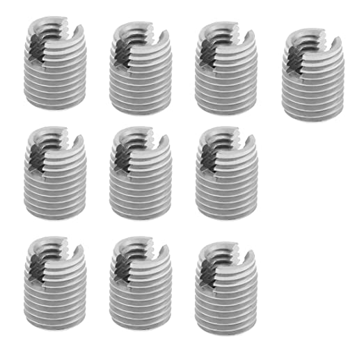 WANGCL 10 Stück Gewinde-Reparatur-Sets M8 x 1,25-M12 x 1,75 – selbstschneidende Gewindeeinsätze