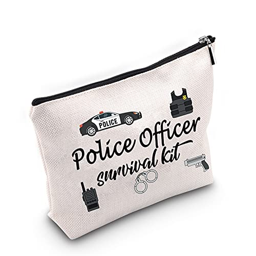 Kosmetiktasche für Polizisten, Polizisten, Strafverfolgung, Überlebensset, Kosmetiktasche, Geschenk für Ruhestand oder Abschlussfeier, Kosmetiktasche, U.Police, M