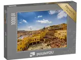 Puzzle 1000 Teile XXL „Traditionelle Ledergerberei in FES, Marokko“ – aus der Puzzle-Kollektion Marokko