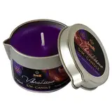 VIBRATISSIMO S/M Kerze Crazy Purple 50 ml I Niedertemperatur-Kerze in lila I hochwertiger Kerzenwachs geruchlos I Tropfkerze für Erotik Spiele I romantische Massagekerze für Paare I Wax Candle