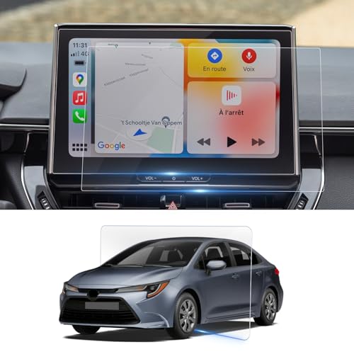 BSTW Kompatibel mit 2022 2023 2024 Toyota Corolla Cross Hybrid Touring Sports Navigation Schutzfolie 10,5 Zoll Nano Displayschutzfolie 6H Kratzfest 2024 Toyota Corolla Zubehör [2 Stück]