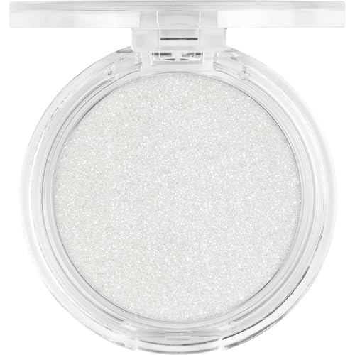 essence MY HEART BEATS DISCO glitter highlighter, Nr. 01, Silber, glitzernd, gelig, vegan, ohne Parfüm, ohne Alkohol, ohne Parabene, 1er Pack (4g)