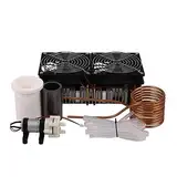 Induktionsheizspule, 2500 W ZVS Induktionsheizung Hochfrequenz-Induktionsheizung Leiterplatte geschmolzenes Metall + Spule + Tiegel + Pumpe