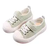 Sportschuhe Mädchen Kinderschuhe Sneaker Sommer dünne Mesh-Gummisohle leichte atmungsaktive rutschfeste Freizeit-Sportschuhe für Kinder Outdoor-Sport & Freizeit für Kinder (Green, 25 Toddler)