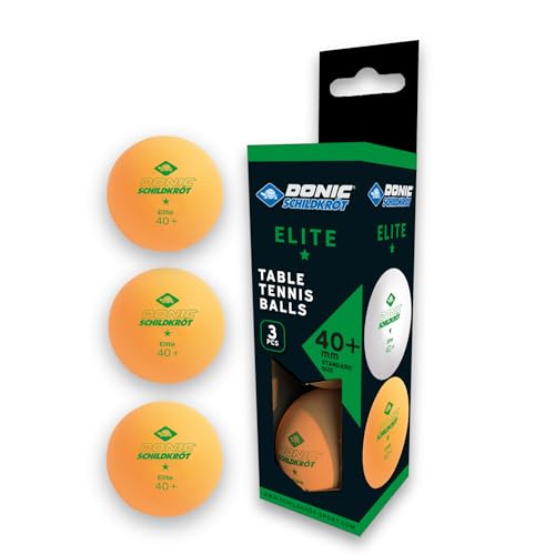 Donic-Schildkröt Tischtennisball 1-Stern Elite, 3 Stk. im Karton, orange, 608318
