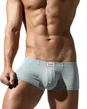 BIMONI Premium Soft Eisseiden Viskose Herren Low Rise Sexy Boxer Brief Unterhose Boxershorts Trunk Männer Hipster Unterwäsche