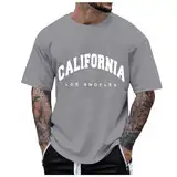 T-Shirt Farbverlauf Herren, Sport Shirt Slim Fit Herren, Fotodruck Rundhals Tshirt Klassisches Loose Fit Tops Premium Funktions Sportshirts Fashion Streetstyle Oberteile Hip Hop