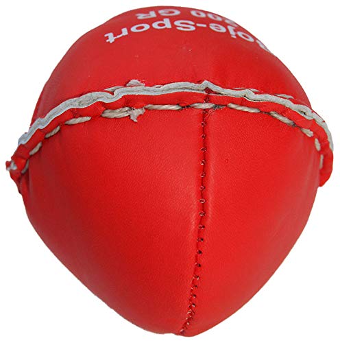 Boje Sport Wurfball, Schlagball aus Leder, 200 g, Farbe rot für Schulen, Vereine und Wettkämpfe, Wurfübungen, Wurftraining, Trainingswurfball, Wurftechnik