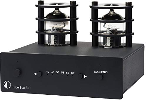 Pro-Ject Tube Box S2, High End Röhren Phono-Vorverstärker (Schwarz)