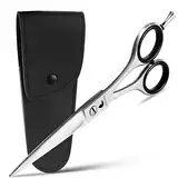 Pamara Haarschere Premium, Extra scharfe Friseurschere oder Effilierschere, scharfer und präziser Schnitt, Perfekter Haarschnitt für Damen und Herren, Perfekter Haarschneideschere für jedes Haar, Etui