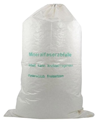 Mineralwoll Saecke Mineralwolle/KMF Bag 220 cm Entsorgung Sack TRGS 521, weiss