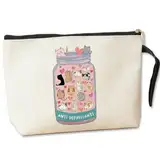 Geschenk für Katzenmütter: Kosmetiktasche für psychische Gesundheit, für Katzenliebhaber, Can Cat, 9.4*7.7 inch
