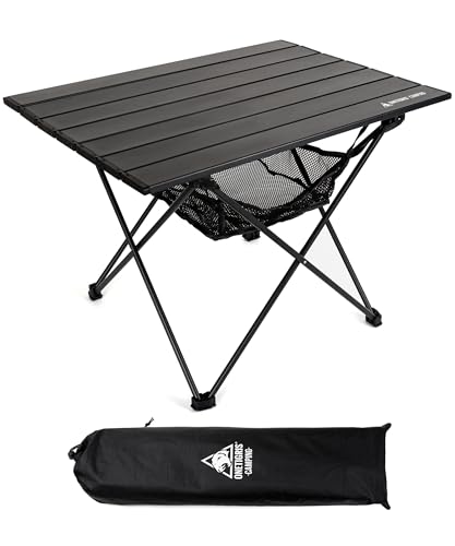 OneTigris SWIFLY Campingtisch Alu faltbar, Klapptisch klein faltbar, Outdoor Tisch Ultraleicht tragbarer, Tisch klappbar, Tragfähigkeit bis zu 30 kg für Outdoor, Wandern (56x40,5x39,5 cm)