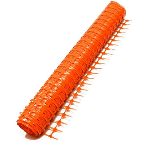 1 Rolle mit 1 m x 30 m Absperrzaun Kunststoff ORANGE, Bauzaun Warnzaun Warnnetz Zaun Netz (1 Rolle 30 m, Orange)