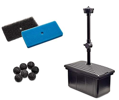 AQUANIQUE Unterwasser Filter UF 3000, Teichfilter Set mit Wasserspiel und Pumpe | für Teiche bis zu 3000 l geeignet