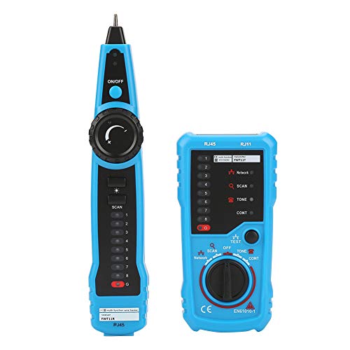Akozon Wire Tracker, FWT11 Handheld RJ11 RJ45 Telefonkabel Tracker Ethernet LAN Netzwerkkabel Detektor, Tester für Netzwerkkabel Collation, Telefonleitung Tester, Durchgangsprüfung