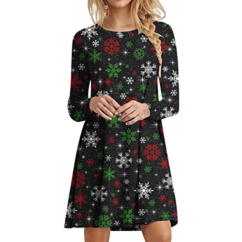 Damenkleider, Herbst Winter 2024, Kleid, Reisen, Baggy, Lounge-Kleider, Schwarz , S