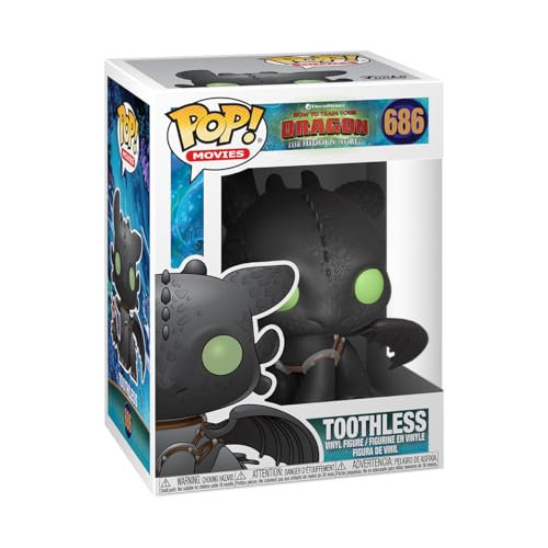 Funko Pop! Vinyl: How to Train Your Dragon 3: Toothless - Vinyl-Sammelfigur - Geschenkidee - Offizielle Handelswaren - Spielzeug Für Kinder und Erwachsene - Movies Fans - Modellfigur Für Sammler