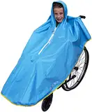 GOTITA Wasserdichter Poncho für Kinder-Rollstuhl, Regenmantel, für Rollstuhl, Italienisches Design (Blau)