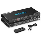 4K 120Hz HDMI 2.1 Switch Umschalter 4x1 eARC Audio Extractor VRR ALLM HDCP2.3 ARC HDR10 CEC SPDIF Optisch und 3.5mm Audio Out,HDMI Switcher 4 IN 1OUT IR Remote Dolby Digital EDID für PS5 Xbox AMD