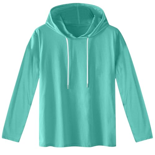 Hoodie Damen Kurzarm Einfarbig Kapuzenpullover Modische Sweatshirt Mit Kapuze Locker Kapuzenpulli Plus Size Hoody Oberteile Bequem Baumwolle Bluse Sommer Klassisch Tops Sportshirt Sommershirts