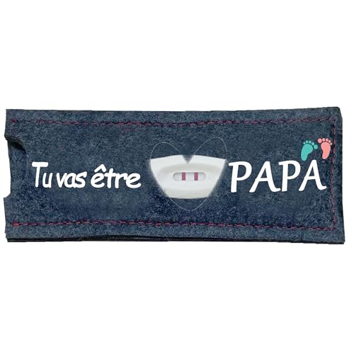 MKISHINE Geschenke aus Filz für Schwangerschaftstests, Du wirst Papa sein, Überraschungsbox aus Holz, Ankündigung der Schwangerschaft Papa, Erinnerungsbox für Babys, Überraschungsgeschenk für Ehemann