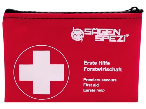 Sägenspezi Erste Hilfe Set Forstwirtschaft - Forst Notfallset für den Wald-Arbeiter Mini-Verbandtasche Forstarbeiter